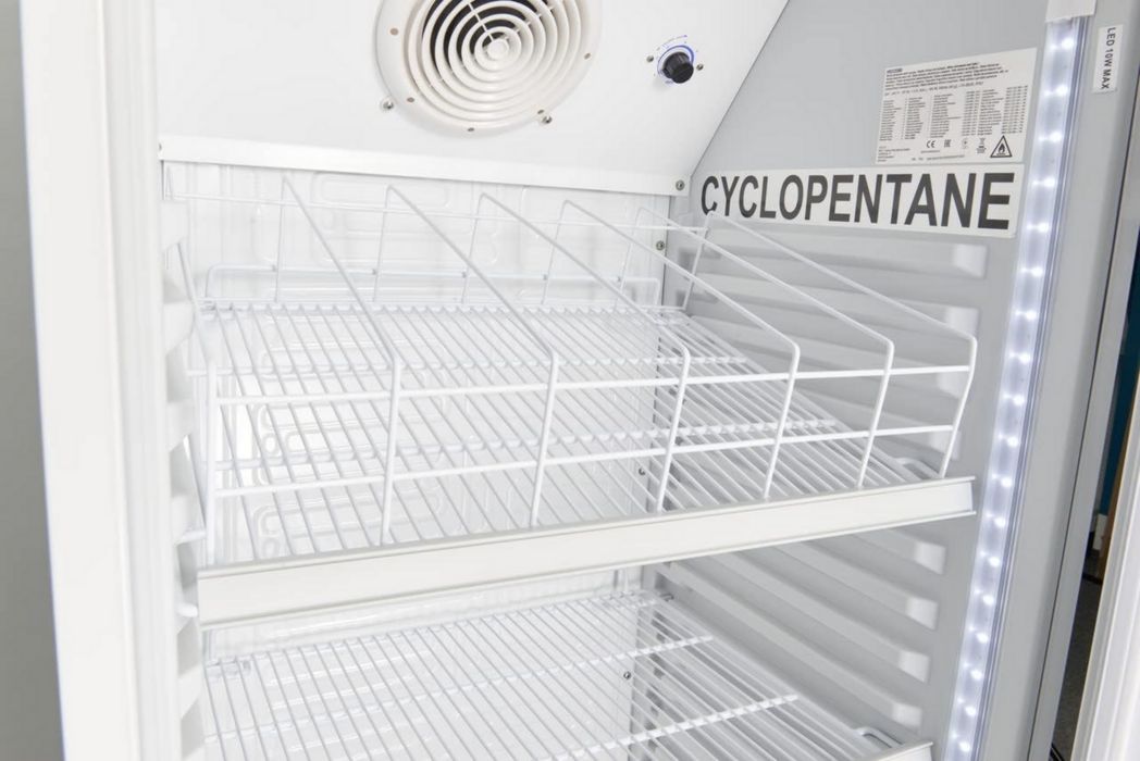 Réfrigérateur à boissons professionnel METRO GSC2360B, acier/verre, 62 x 63,6 x 175,3 cm, 347 L, avec serrure, noir