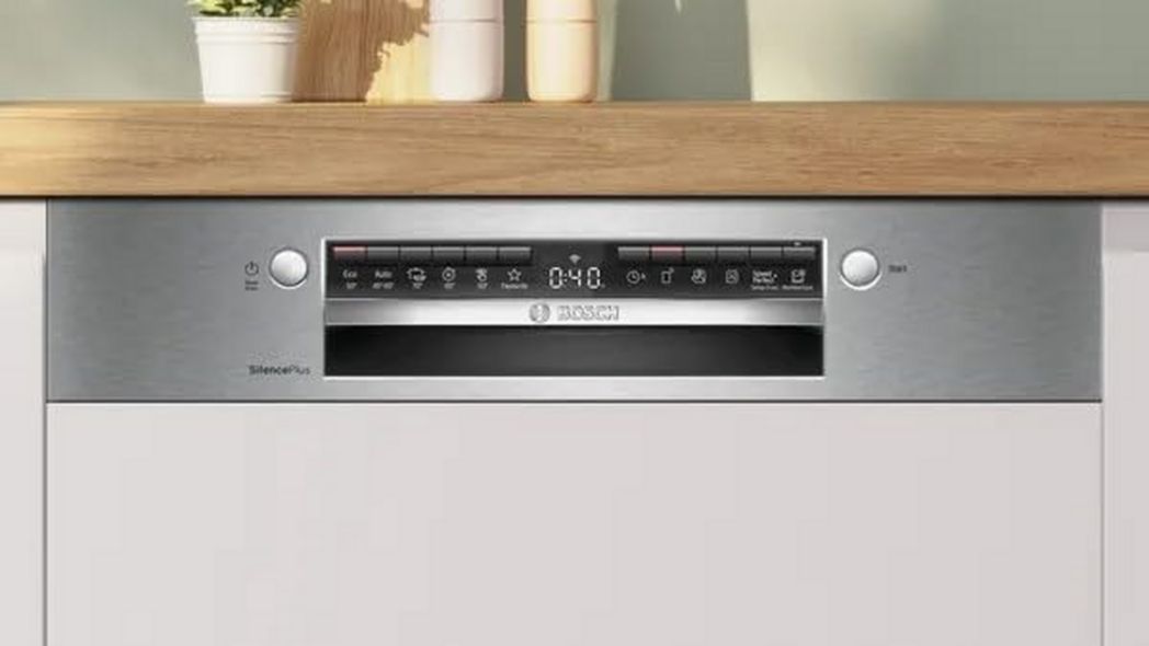Lave-vaisselle Bosch SMV4ETX08E Série 4 Smart, entièrement intégrable, 60 cm, avec panier à couverts, avec assistant de programmation, particulièrement silencieux, Rackmatic, ouverture automatique de la porte