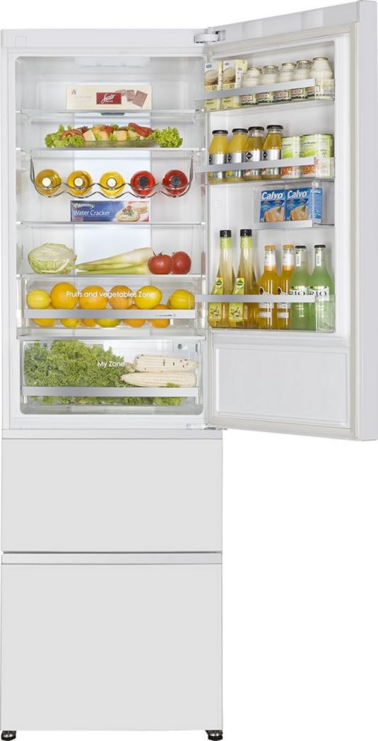 Réfrigérateur/Congélateur Haier A2FE735CFJ - Efficacité énergétique A++ - Hauteur : 190 cm - Capacité : 347 l - Tiroirs de congélation 3D - Aspect inox.