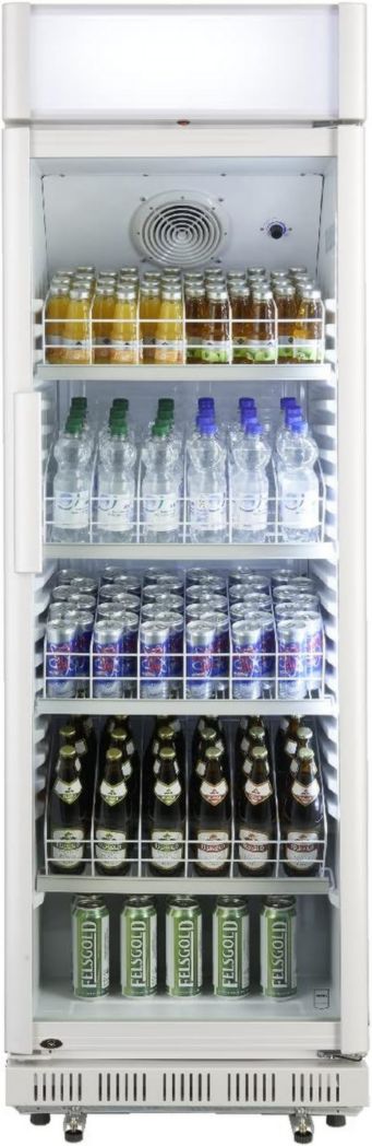 Réfrigérateur à boissons professionnel METRO GSC2360B, acier/verre, 62 x 63,6 x 175,3 cm, 347 L, avec serrure, noir