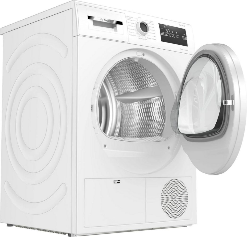 Sèche-linge thermopompe Bosch WTH83V13FR - Série 4-8 kg - 112 L - Design anti-vibrations - Blanc
