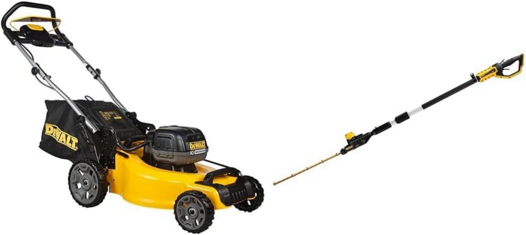 DEWALT - Tondeuse à gazon sans fil XR 18 V 5 Ah Li-Ion - DCMW564N-XJ - Tondeuse à gazon sans fil avec sac de ramassage de 55 l - Largeur de coupe 48 cm - Tonte jusqu'à 800 m² - 36 V