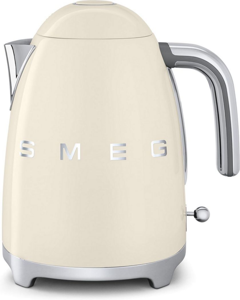 Ensemble grille-pain et bouilloire Smeg TSF02CRUK KLF01CRUK style rétro années 50, couleur crème