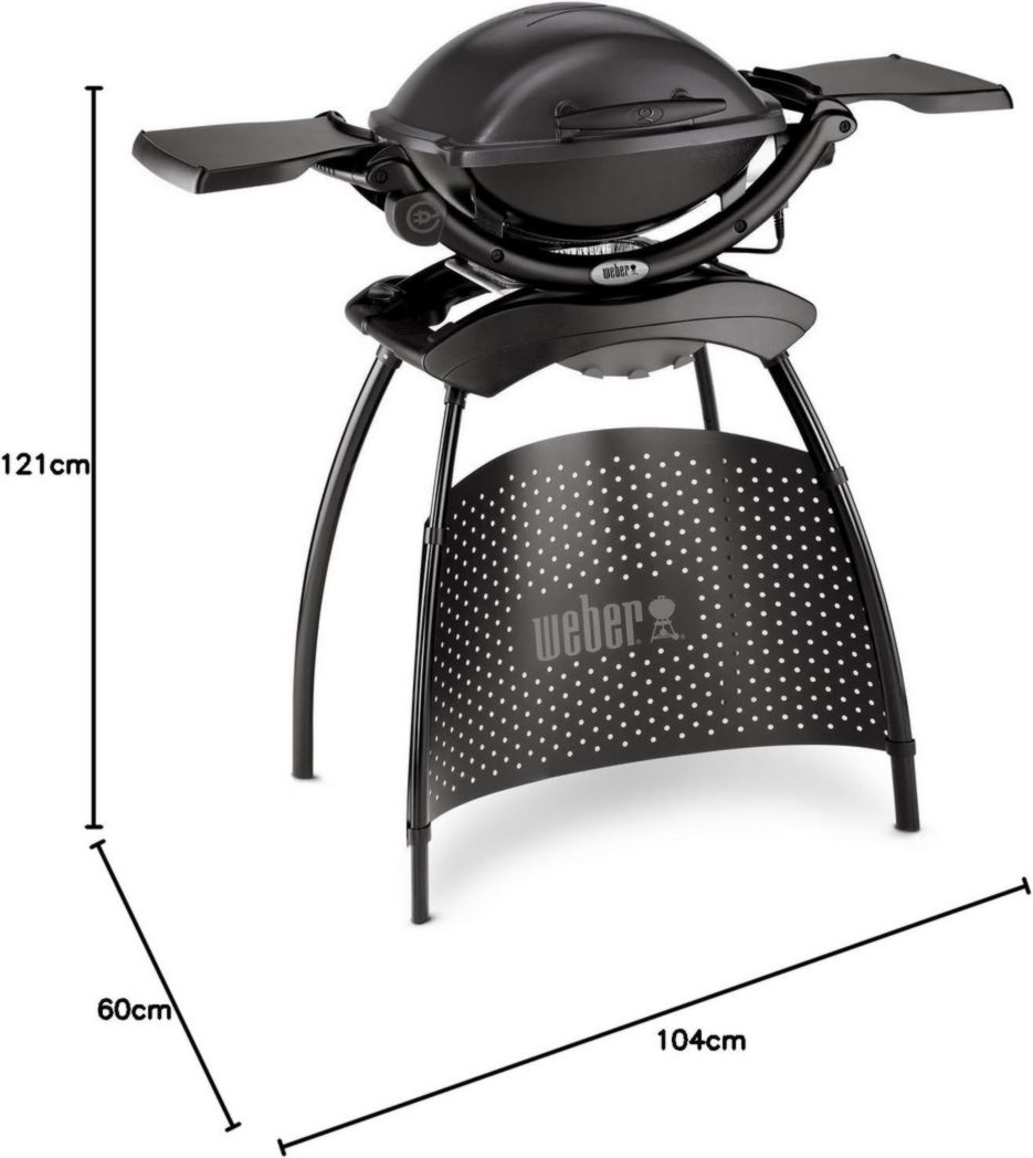 Barbecue électrique Weber Q1400 gris foncé 2200 W