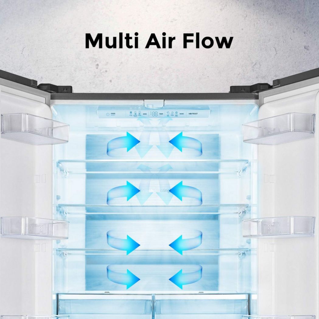 Réfrigérateur américain autonome Hisense RQ563N4SF2, 454 pi³, noir