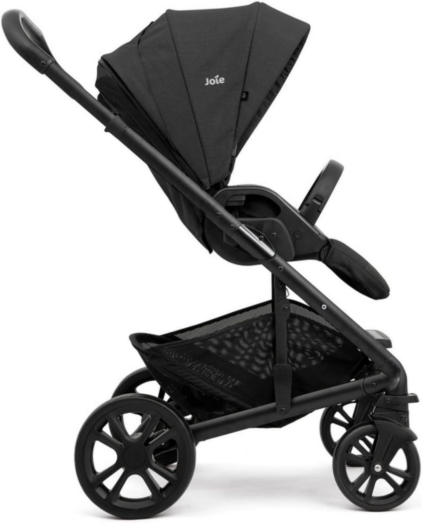 Joie - Chrome™ - Poussette multimodale 4 en 1 - Siège réversible - Compatible siège auto - Pliage automatique - Suspension tout-terrain - Harnais SoftTouch 5 points - Dès la naissance