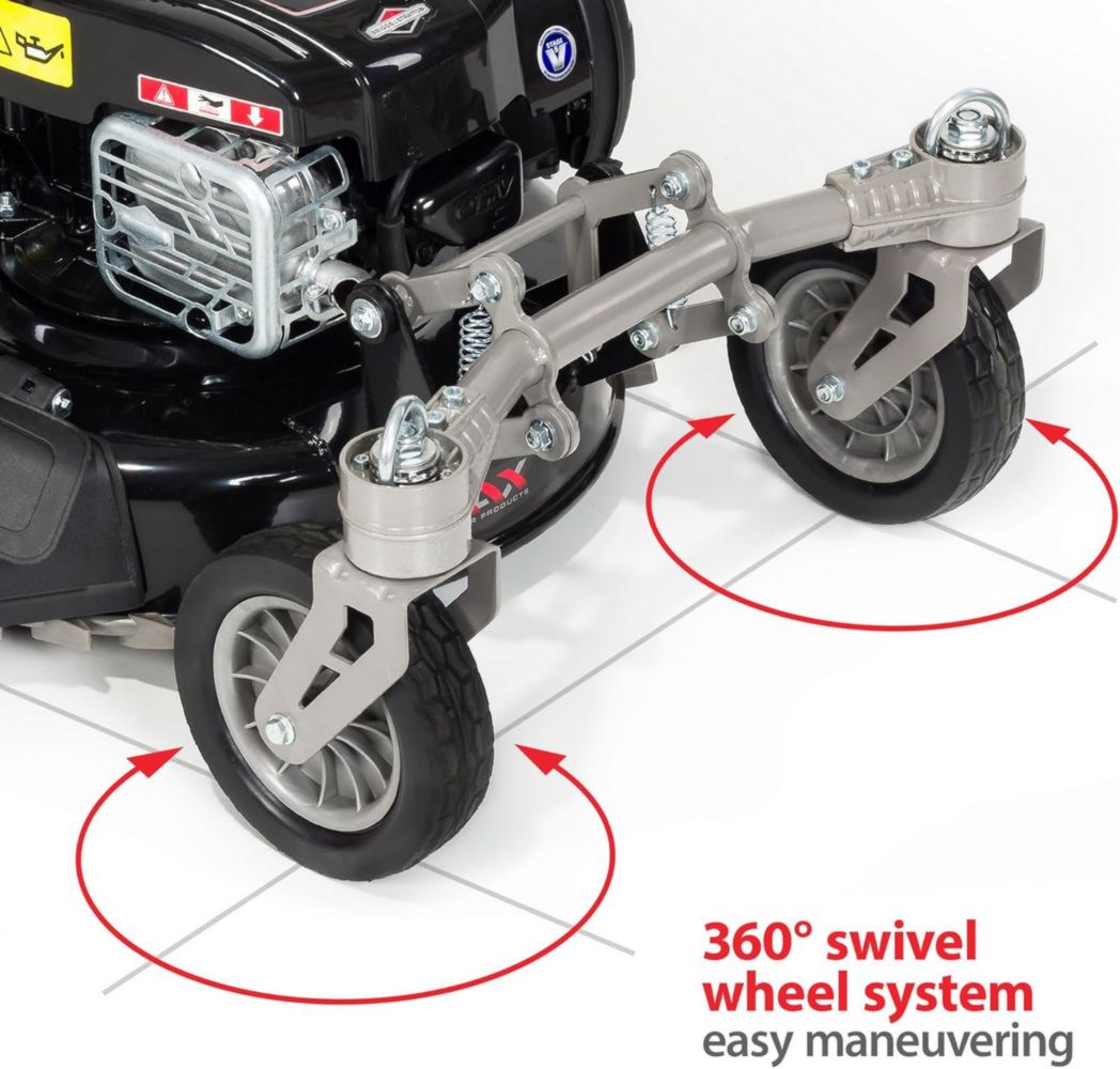 NAX POWER PRODUCTS Moteur Briggs & Stratton 5000S Série 875Exi 190cc ReadyStart Largeur de coupe 56cm Panier 75L Roues pivotantes avant Tondeuse à gazon autopropulsée à essence