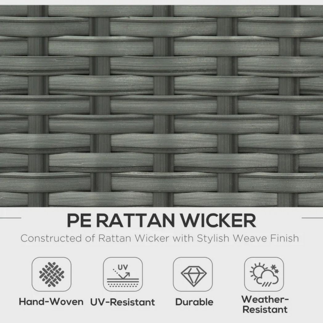 Ensemble de meubles de jardin en rotin, sectionnel et inclinable, pour pelouse, jardin et arrière-cour