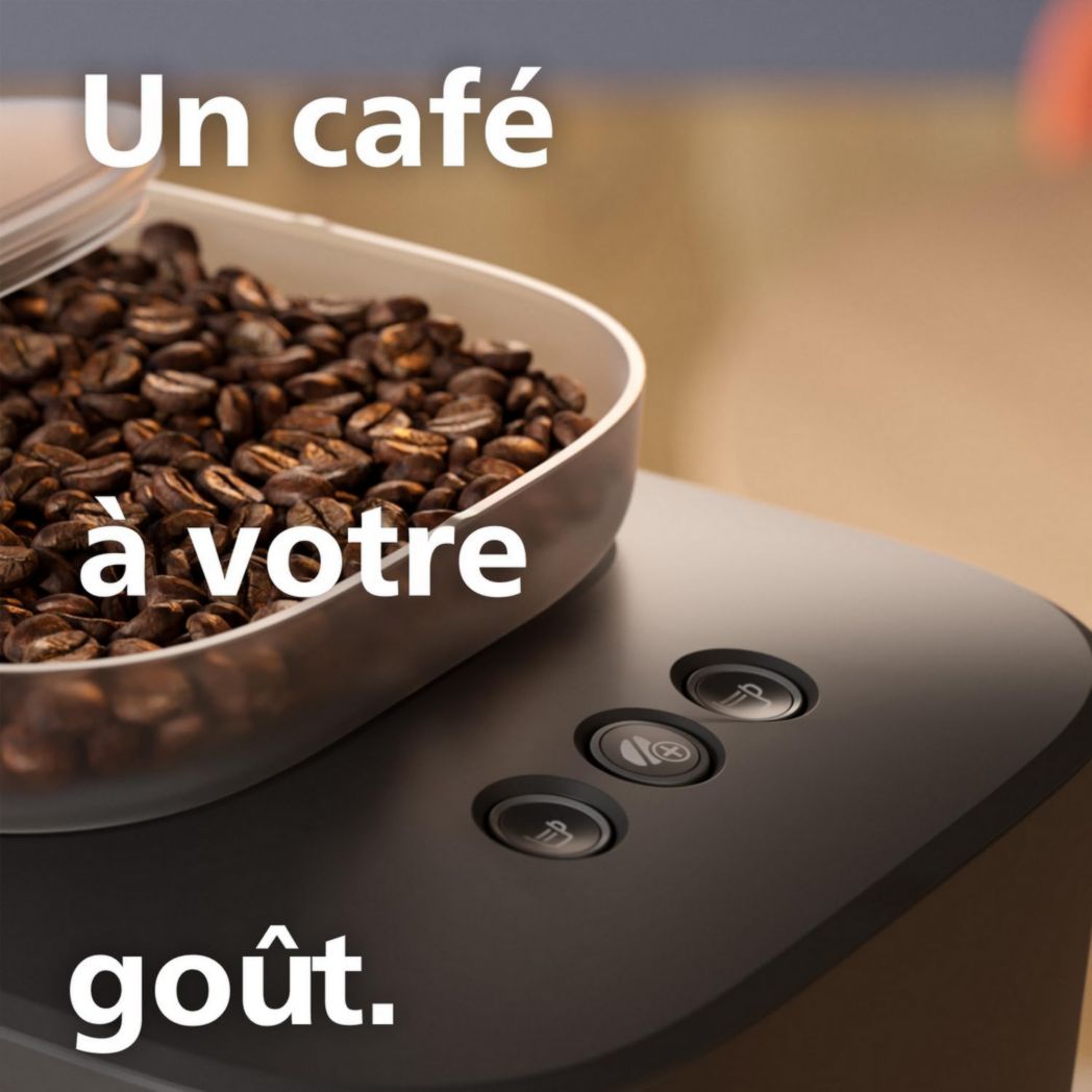 Machine à expresso Philips Baristina - Un véritable expresso, en toute simplicité - Compacte - 16 bars de pression - Broyeur intégré - Machine blanche avec porte-filtre blanc (BAR300/00)