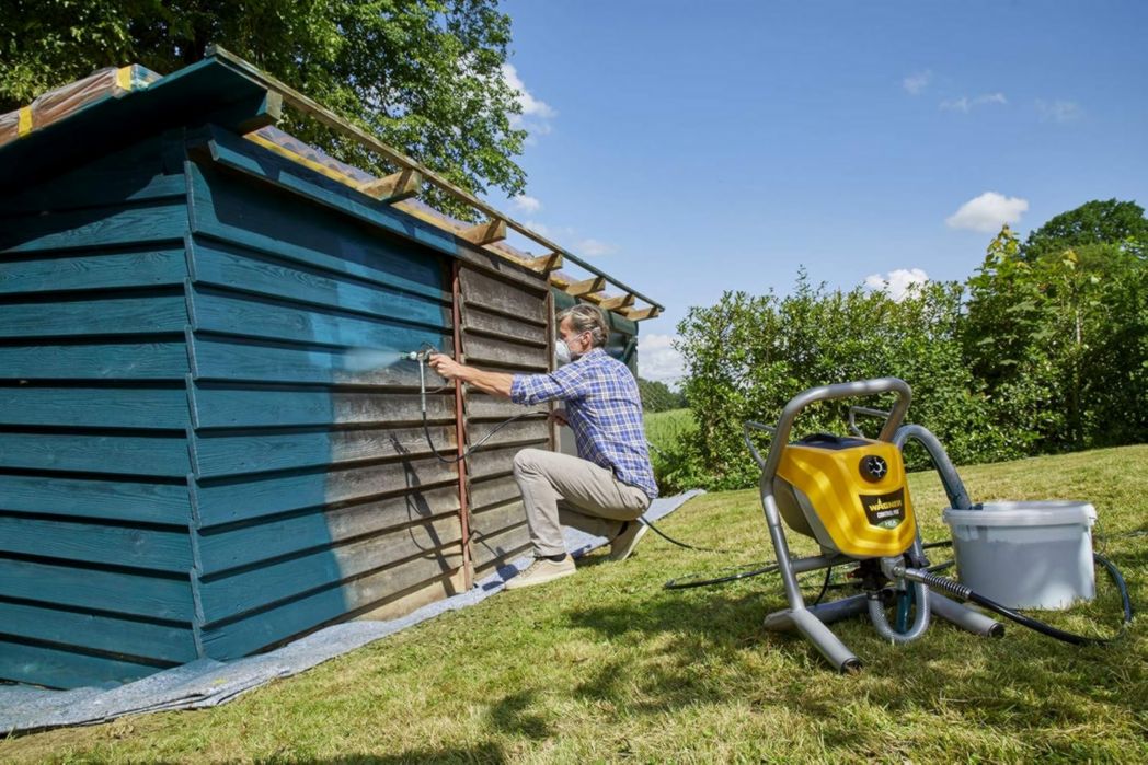 Pistolet de peinture airless WAGNER Control Pro 250 M pour peintures murales, apprêts, vernis et lasures, 15 m² - 2 min, réglage de la pression, 110 bar, tuyau de 9 m