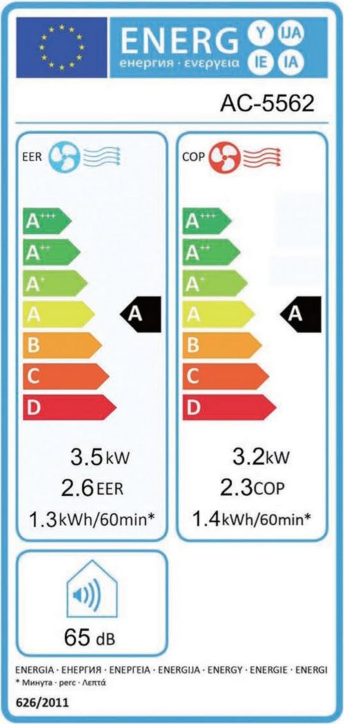 Climatiseur portable Tristar AC-5560, 10 000 BTU et 2,9 kW, fonctions de refroidissement, de déshumidification, de ventilation et de chauffage