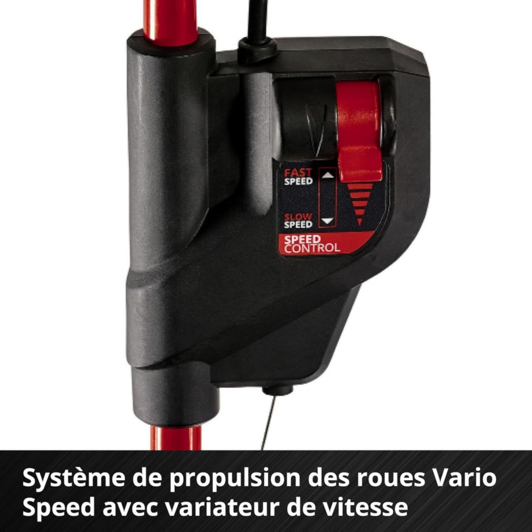 Tondeuse à gazon professionnelle sans fil Einhell GP-CM 36/47 S HW Li Power X-Change (36 V, largeur de coupe 47 cm, autotractée, moteur sans balais) Livrée avec 4 batteries 4,0 Ah et 2 chargeurs doubles