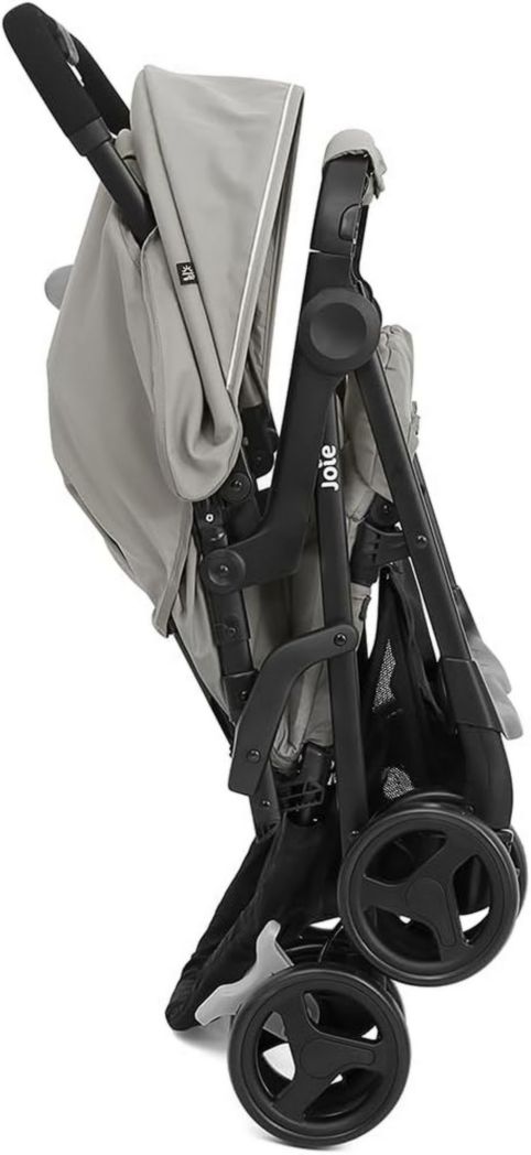 Joie - Aire™ Twin - Poussette double - Sièges inclinables indépendants - Harnais 5 points - Suspension 4 roues - Pliage facile et compact - Auvents UPF 50+ - Convient dès la naissance