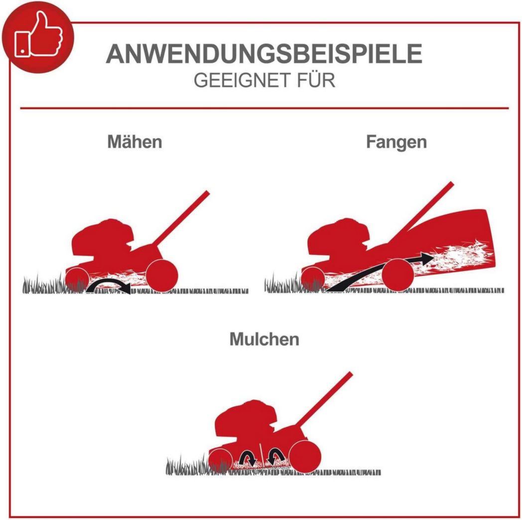 Tondeuse à gazon thermique Scheppach MS150-42 | Autotractée - 3,7 CV | Largeur de coupe 42 cm | Système de nettoyage à connexion rapide | Panier de 45 L | Hauteur - 7 niveaux | Lame supplémentaire et huile incluses