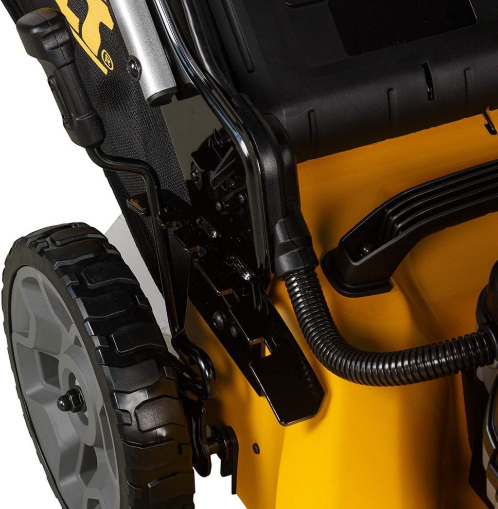 DEWALT - Tondeuse à gazon sans fil XR 18 V 5 Ah Li-Ion - DCMW564N-XJ - Tondeuse à gazon sans fil avec sac de ramassage de 55 l - Largeur de coupe 48 cm - Tonte jusqu'à 800 m² - 36 V