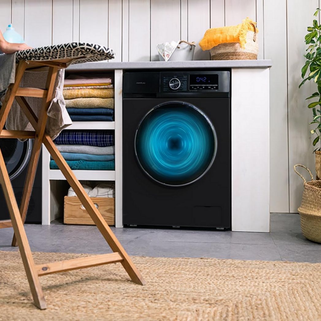 Cecotec Bolero Dresscode 10500 Inverter Steel A. Lave-linge 10 kg Acier, 1400 tr/min, moteur Inverter Plus, Vapeur, Classe A.