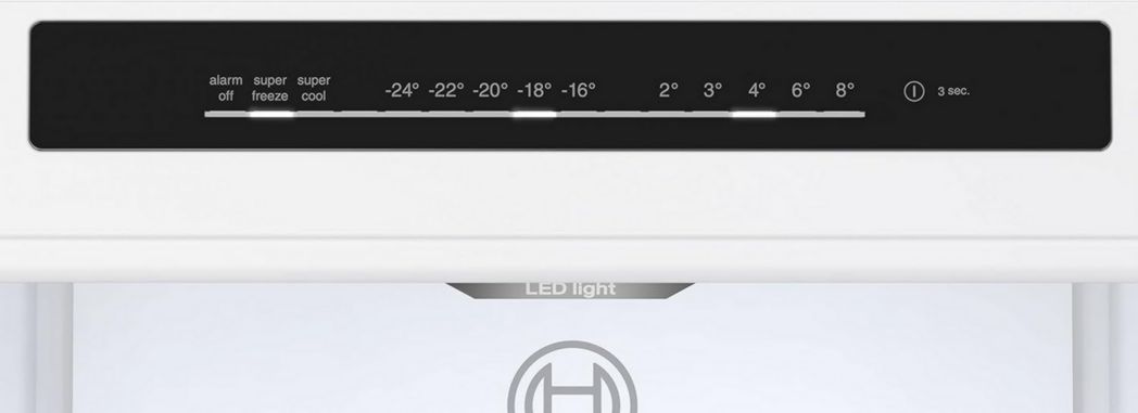 Réfrigérateur combiné pose libre Bosch KGN39AIAT, Série 6, 363 L, 203 x 60 (H x L), acier inoxydable anti-traces de doigts