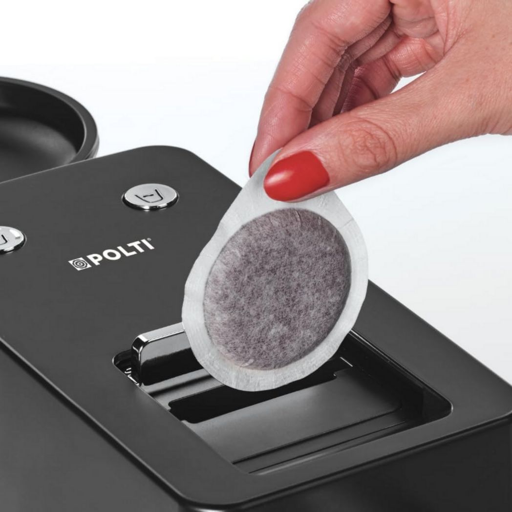 POLTI Coffea S15B, machine à café expresso, compatible avec ESE ; réservoir de 44 mm, 0,85 L, noir