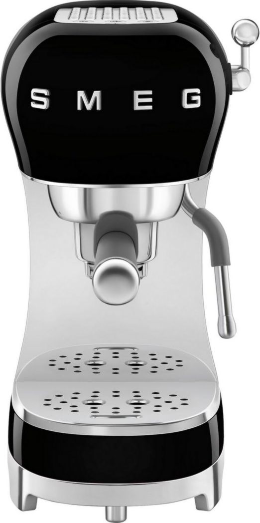 Smeg, ECF02CREU Machine à expresso manuelle, système Thermoblock et buse vapeur, 4 fonctions expresso, plateau amovible, porte-filtre, réservoir d'eau 1 L, dimensions compactes, 1350 W, couleur crème