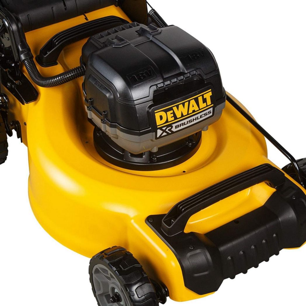DEWALT - Tondeuse à gazon sans fil XR 18 V 5 Ah Li-Ion - DCMW564N-XJ - Tondeuse à gazon sans fil avec sac de ramassage de 55 l - Largeur de coupe 48 cm - Tonte jusqu'à 800 m² - 36 V