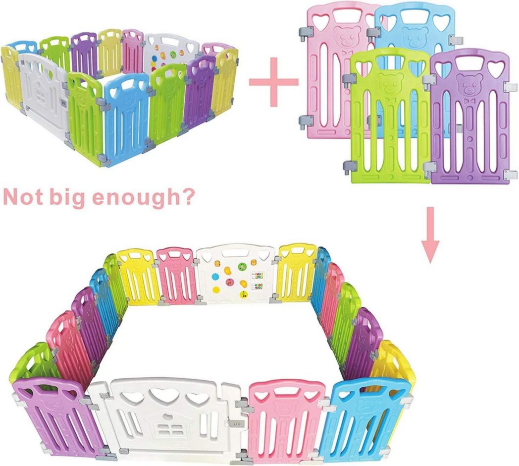 Parc bébé modulaire Gupamiga 150 x 180 cm, Parc enfant, Parc bébé, Blanc