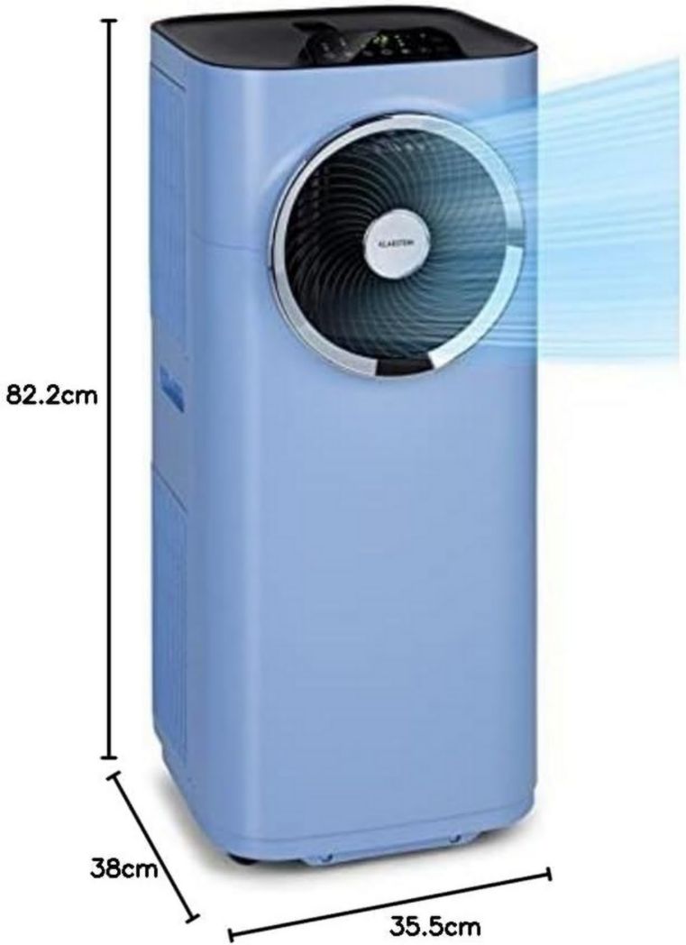 Climatiseur portable silencieux Klarstein, climatiseur portable 5 en 1, mini climatiseur, purificateur et éliminateur d'odeurs, mode nuit, déshumidificateur d'air, faible consommation, 10 000 BTU, climatiseurs