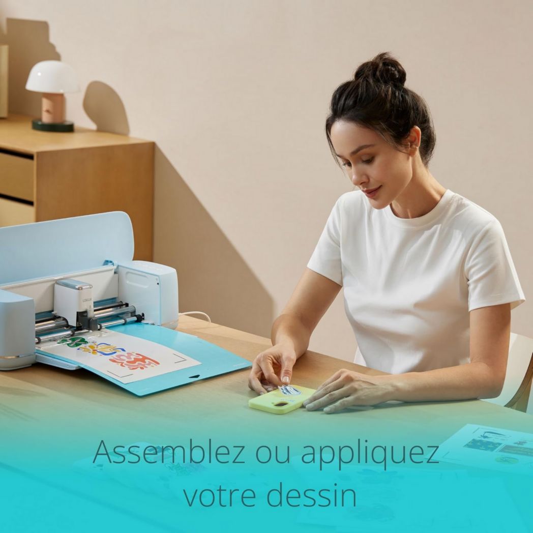 Machine de découpe LOKLiK iCraft - Machine de découpe pour personnaliser textiles, mugs, sacs, autocollants et décorations. Compatible avec le flex, le papier, le cuir, le carton et bien plus encore. (Blanc)