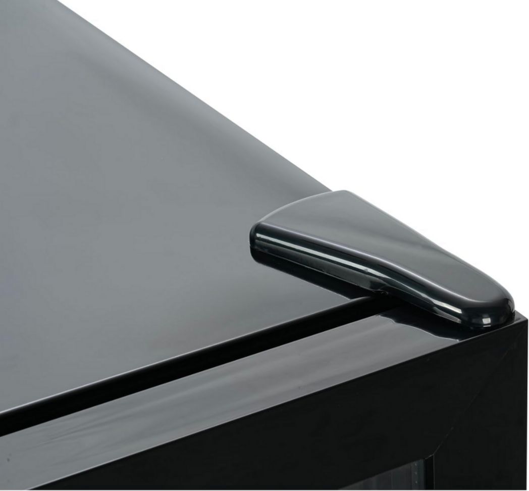 Réfrigérateur à boissons professionnel METRO GPC1088, métal/verre, 43 x 49 x 83 cm, 88 L, réfrigération statique, noir