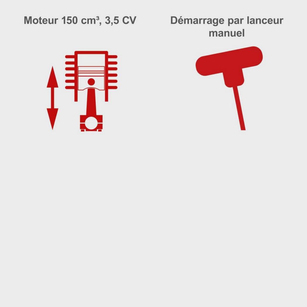 Tondeuse à gazon thermique Scheppach MS150-42 | Autotractée - 3,7 CV | Largeur de coupe 42 cm | Système de nettoyage à connexion rapide | Panier de 45 L | Hauteur - 7 niveaux | Lame supplémentaire et huile incluses