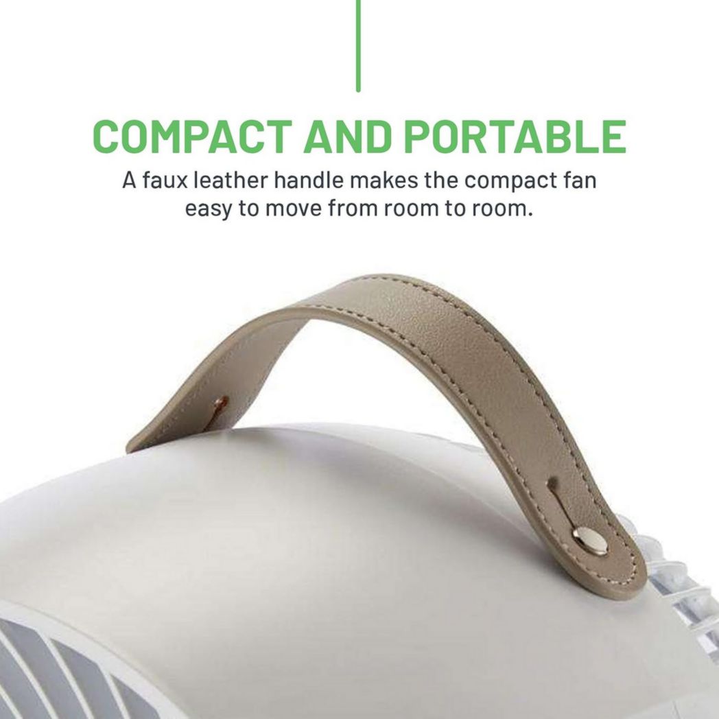 Circulateur d'air Meaco MeacoFan 1056 pour chambre à coucher, ventilateur de bureau, silencieux, économie d'énergie, refroidissement de toute la pièce – Blanc