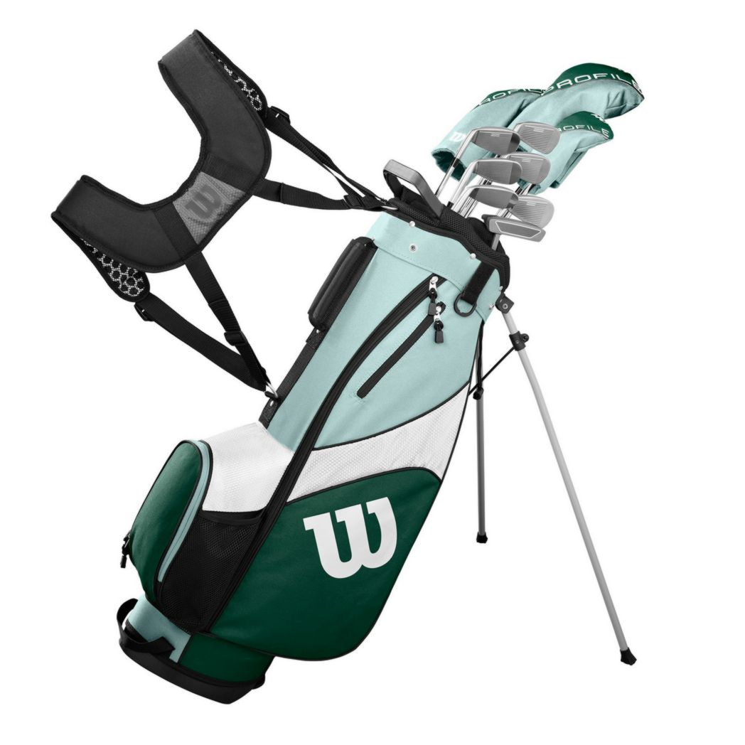 Ensemble complet de clubs de golf pour femmes Wilson Golf Profile SGI avec sac chariot