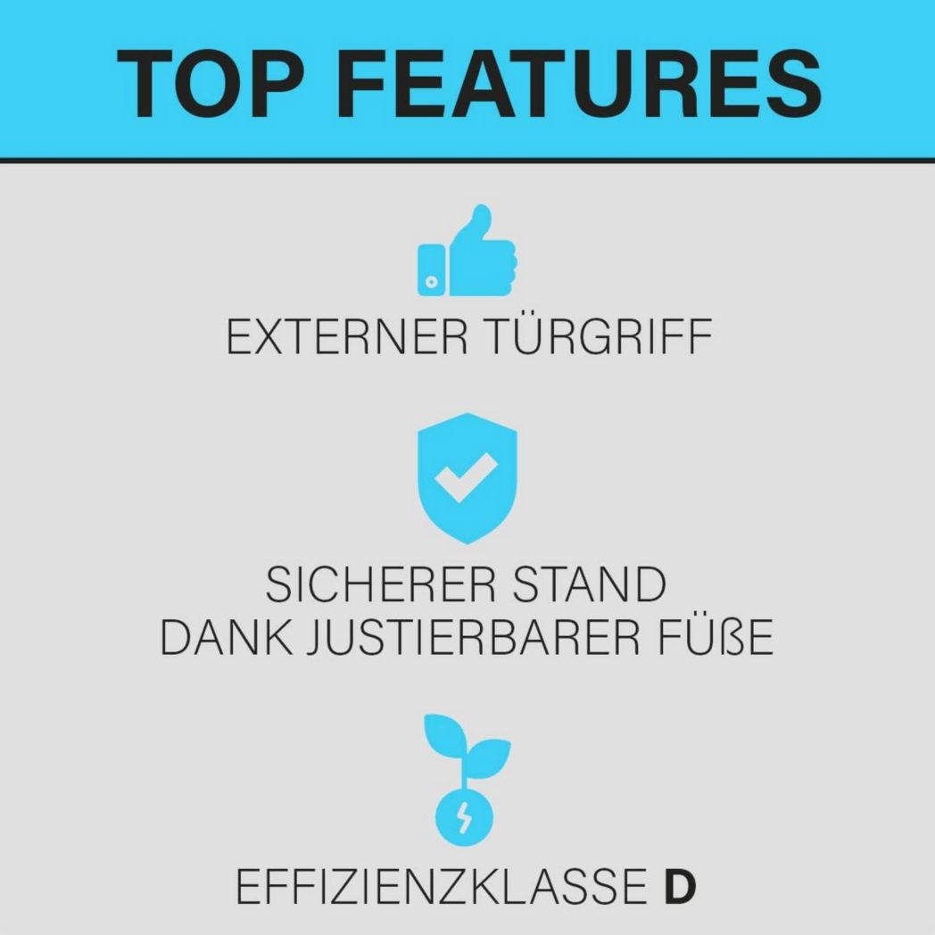 Réfrigérateur Bomann 133L blanc VS2195-1-blanc, Capacité nette : 133 litres, Éclairage intérieur LED, Contrôle continu de la température, 3 clayettes en verre