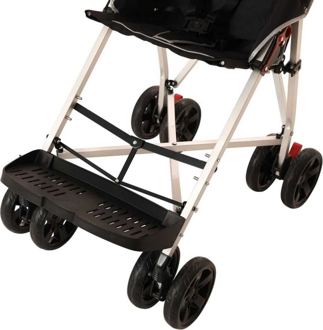 Poussette MobiQuip XL, poussette adaptée, poussette pour enfant handicapé plus âgé, grande poussette noire