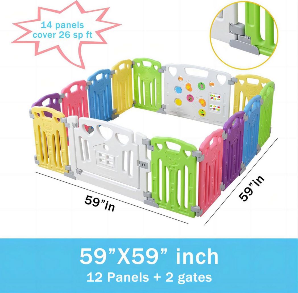 Parc bébé modulaire Gupamiga 150 x 180 cm, Parc enfant, Parc bébé, Blanc