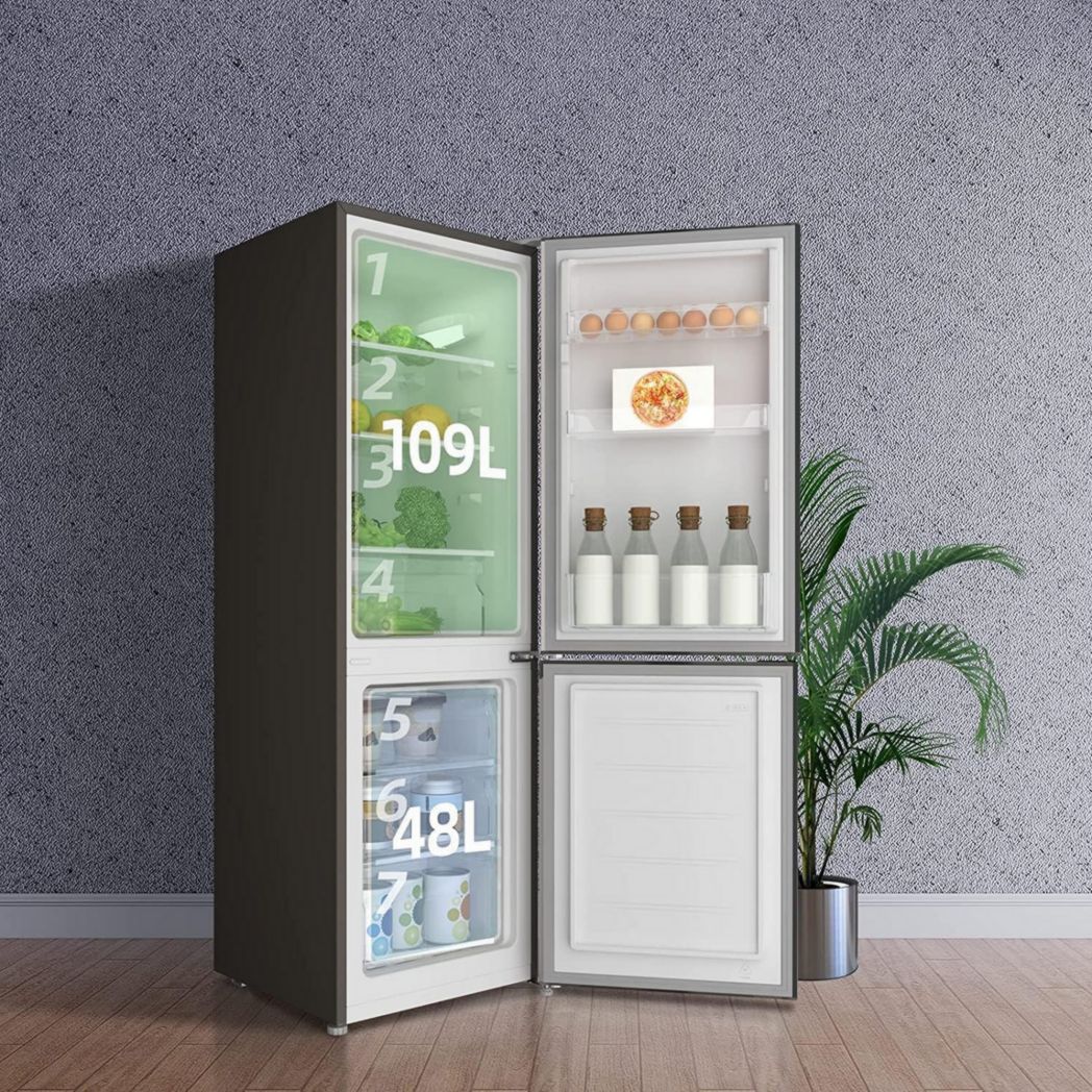 Réfrigérateur congélateur inférieur CHIQ FBM157L42 157 L (109 + 48), largeur 47 cm, Low Frost, 39 dB, portes réversibles, garantie 12 ans sur le compresseur