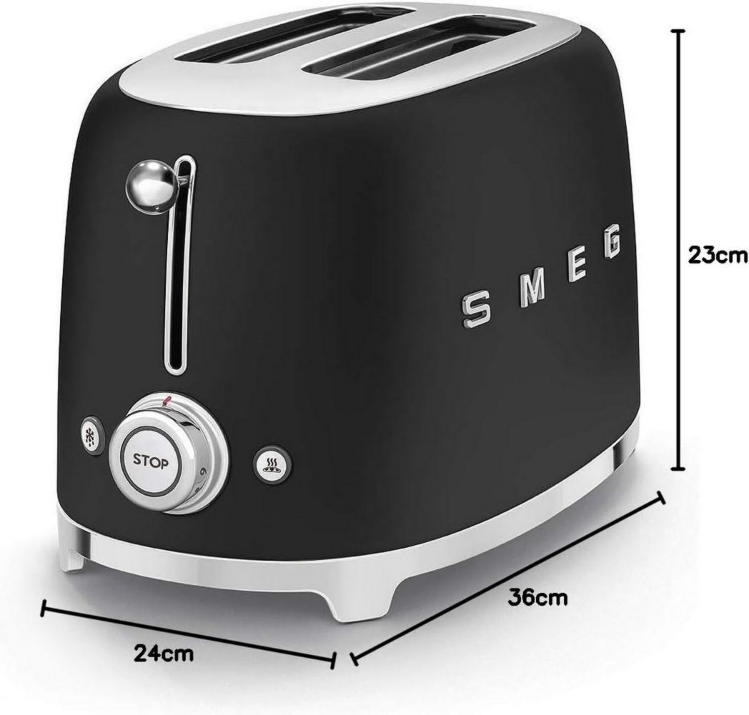 Grille-pain 2 tranches 950 W Noir mat - TSF01BLMEU