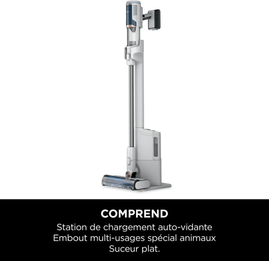 Aspirateur sans fil Shark Detect Clean & Empty IW3612AMZEU, blanc, 240 W, 2 litres