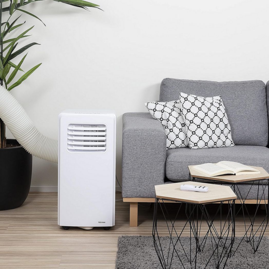 Climatiseur portable Tristar AC-5560, 10 000 BTU et 2,9 kW, fonctions de refroidissement, de déshumidification, de ventilation et de chauffage