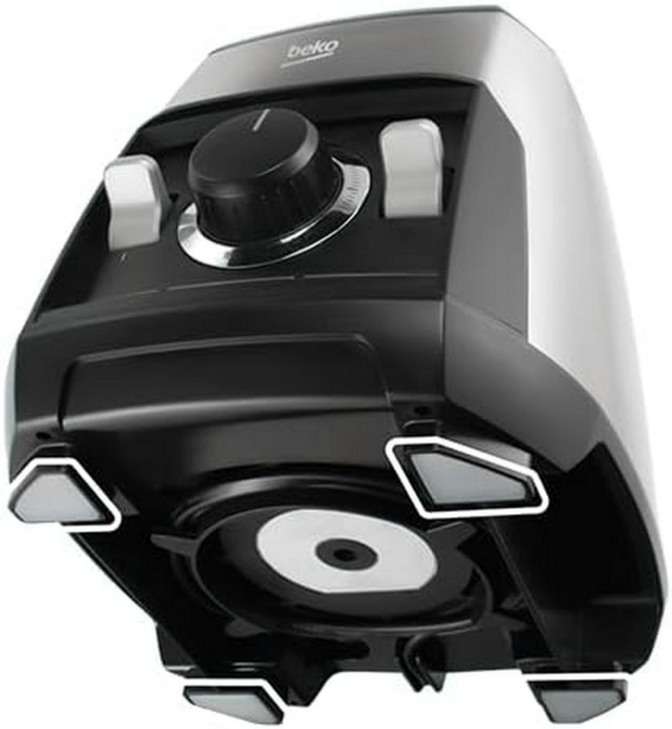 BEKO, Machine à café, expresso automatique, 1350 W / 19 bars, Capacité café : 125 g, Capacité eau : 1,4 L, Système autonettoyant, 5 niveaux de mouture, Arrêt automatique, Façade en acier inoxydable brossé