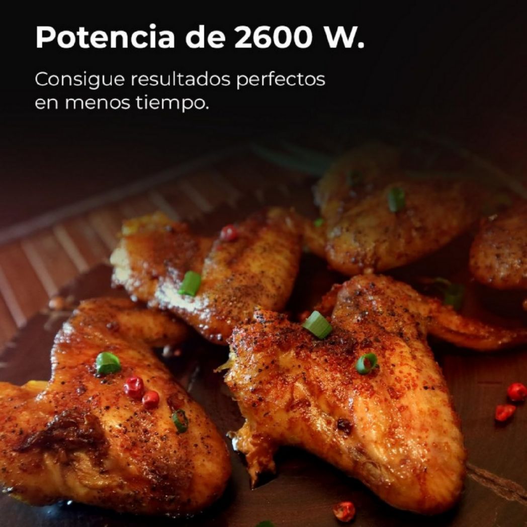 Four encastrable Cecotec Bolero Hexa C134500 Inox A 45 cm. 2600 W, capacité 56 L, basse consommation, 4 fonctions, minuterie, nettoyage vapeur, cuisson vapeur