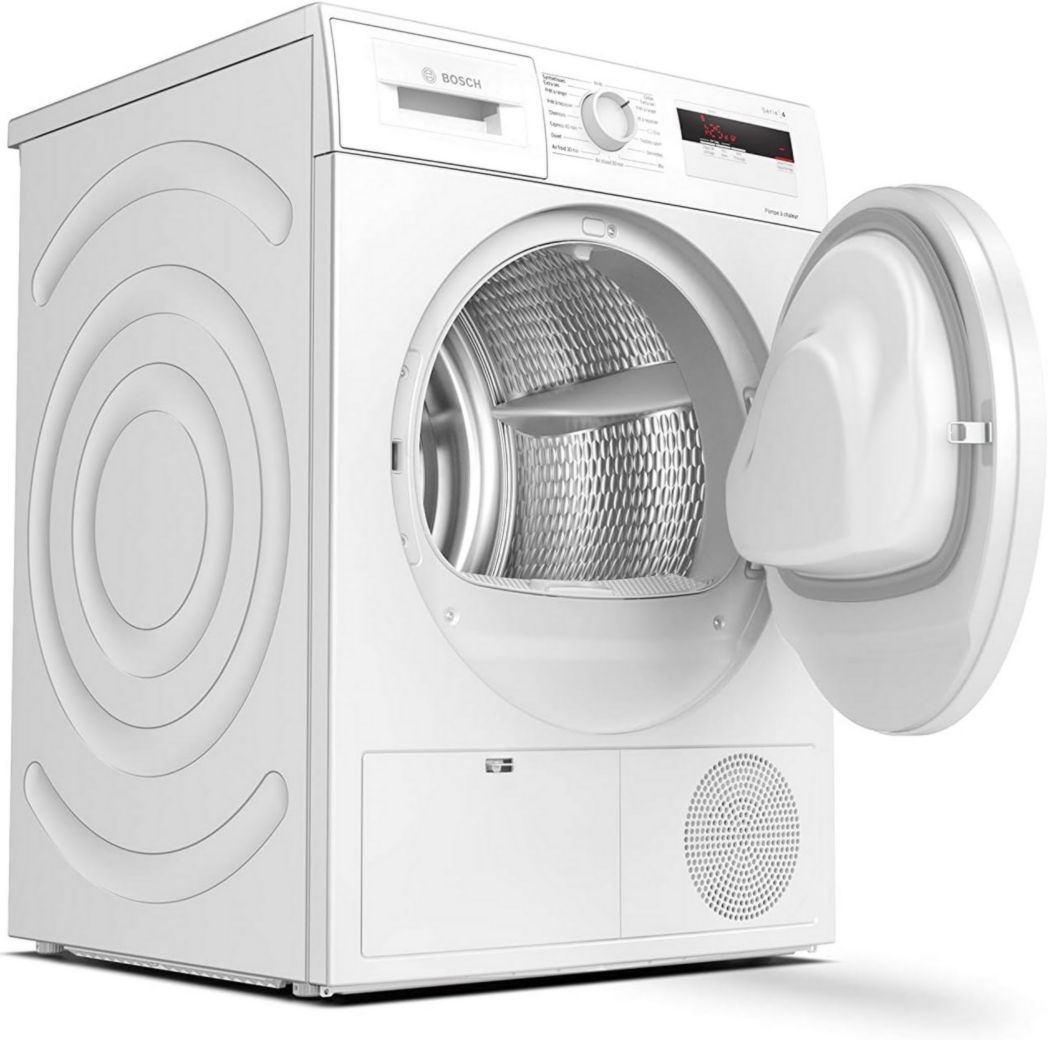 Sèche-linge à condensation Bosch WTN85V07FF Série 4 - Silencieux - Pose libre - 7 kg - 112 L - Blanc