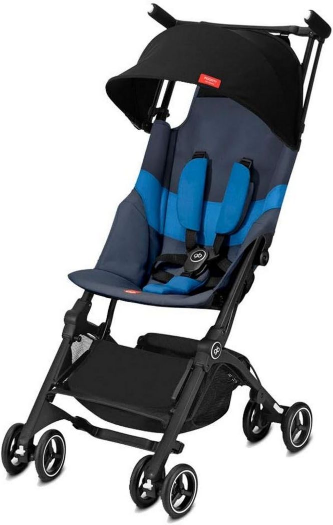 Poussette tout-terrain gb Gold Pockit+, ultra-compacte, de 6 mois à 22 kg (environ 4 ans), bleu nuit