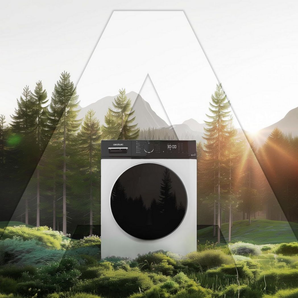 Lave-linge Cecotec 8 kg Bolero DressCode 8610 Inverter Steel A. Chargement frontal, 1400 tr/min, SteamMax, moteur Inverter Plus, 15 programmes, OnSmart, Stop&Go, DrumClean, revêtement antibactérien