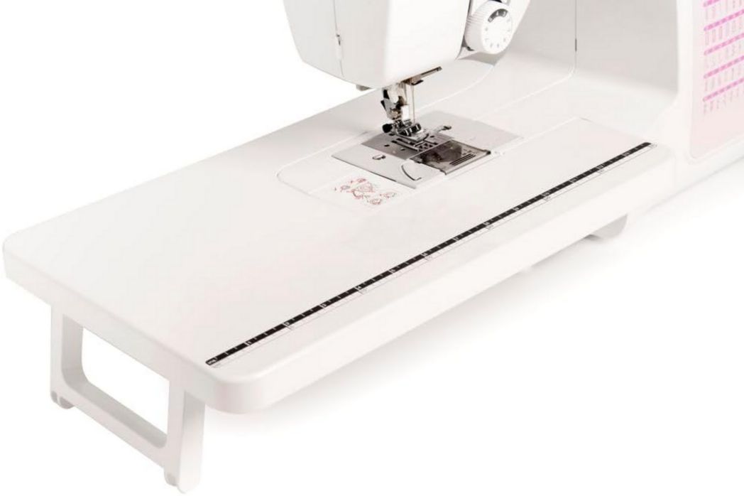 Machine à coudre électronique CS10S, blanche/rouge