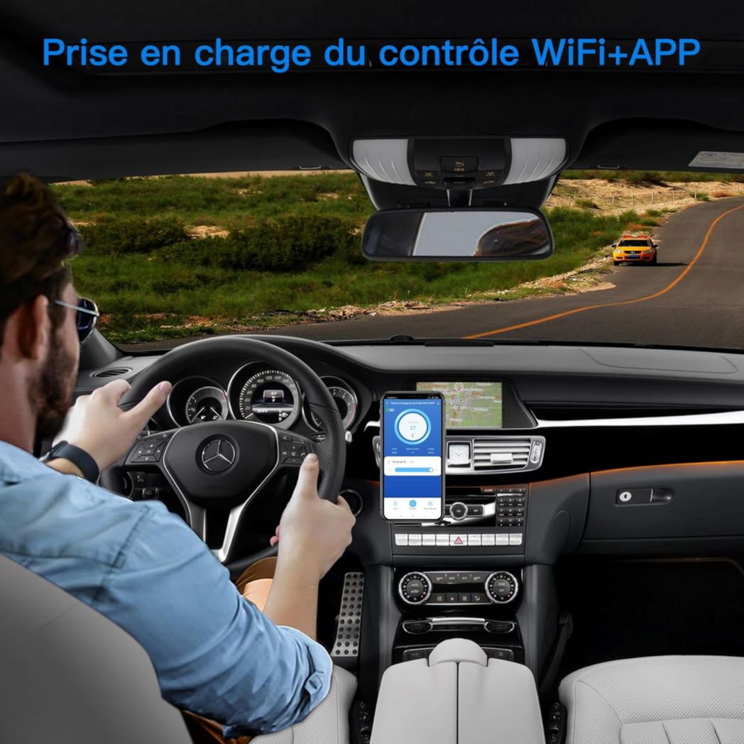 Glacière électrique double zone AAOBOSI 115 L, compresseur WiFi, 12 V/24 V et 100-240 V, pour camping, -20 °C à 20 °C, pour voiture, camion, bateau, camping, caravane, voyage, maison