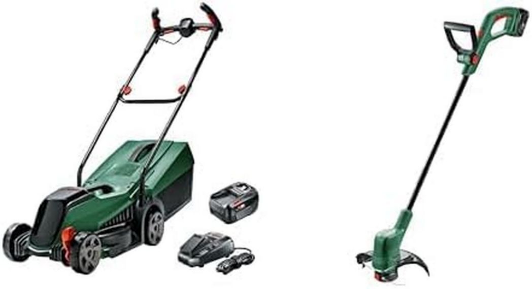 Tondeuse à gazon sans fil Bosch CityMower 18V-32-300 (18 V, 1 batterie 4,0 Ah, moteur sans balais, largeur de coupe : 32 cm, tond jusqu'à 300 m², dans un carton)
