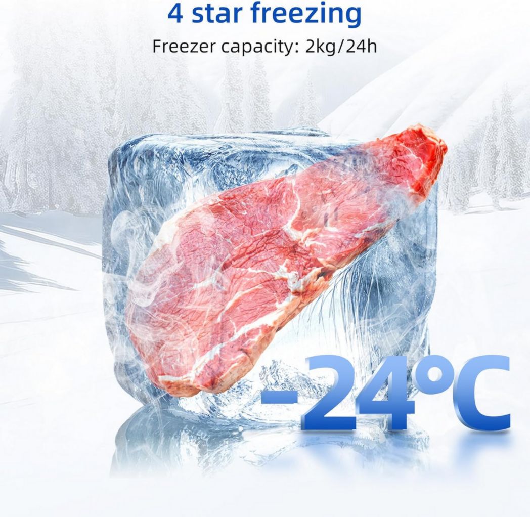 Réfrigérateur congélateur inférieur CHIQ FBM157L42 157 L (109 + 48), largeur 47 cm, Low Frost, 39 dB, portes réversibles, garantie 12 ans sur le compresseur