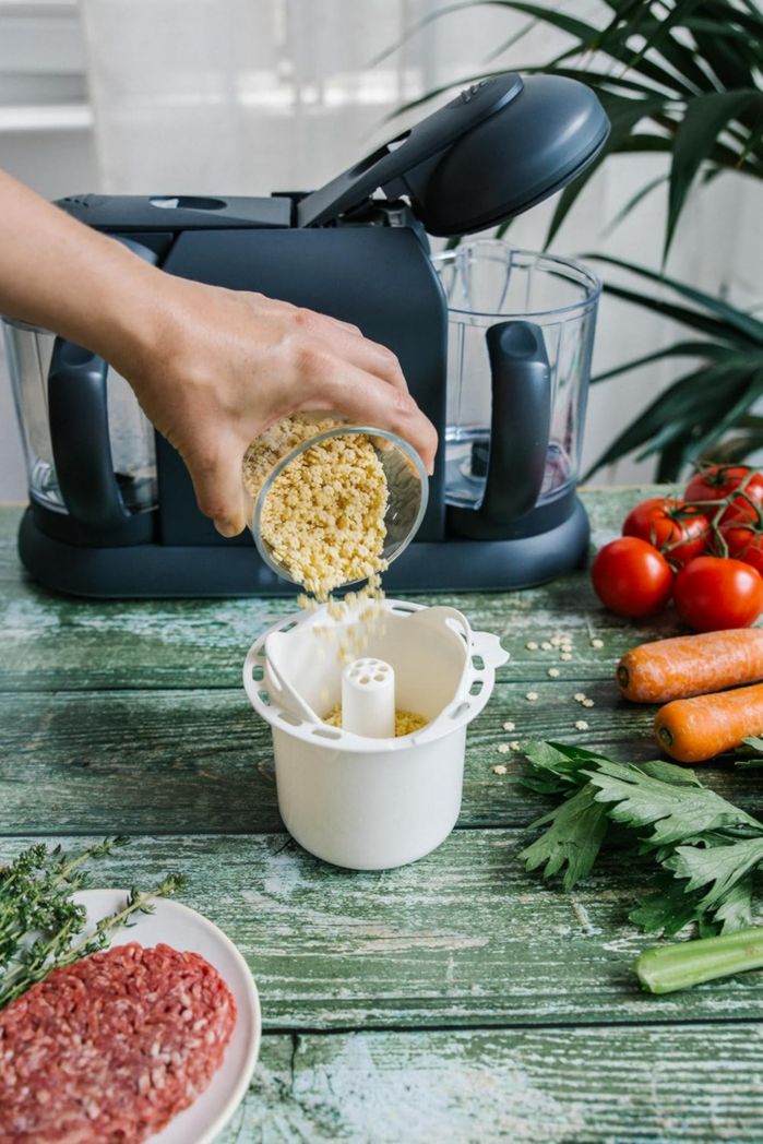 BÉABA, Robot Cuiseur Bébé 4 en 1 Babycook Duo, Mixeur-Cuiseur, Cuisson Vapeur Rapide 15 minutes, Diversification des Aliments, Petits Pots Bébé Maison, Capacité XXL 2200 ml, Noir