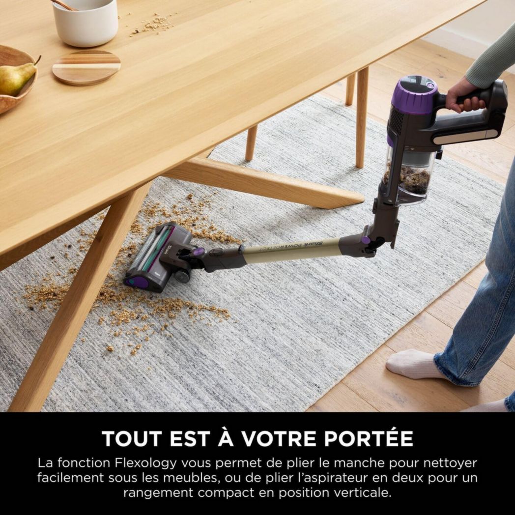 Aspirateur sans fil Shark Detect Clean & Empty IW3612AMZEU, blanc, 240 W, 2 litres