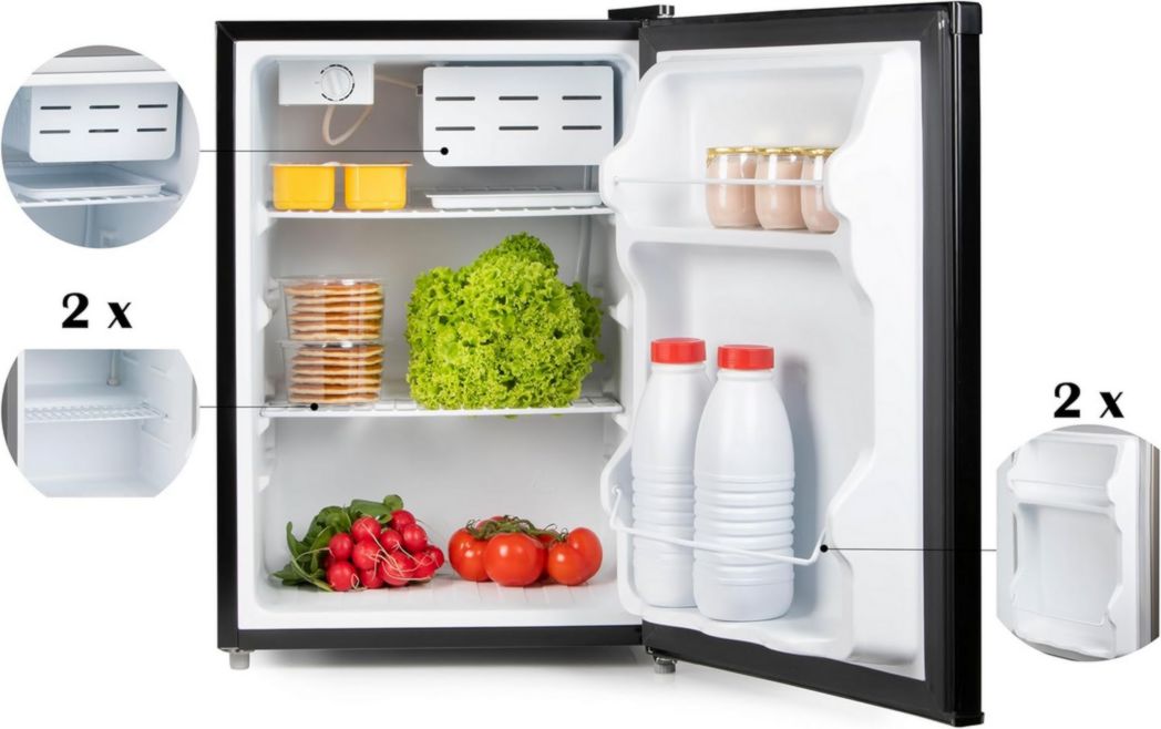 Réfrigérateur de table PRIMO PR155FR - 66 L - E - Pose libre - Noir